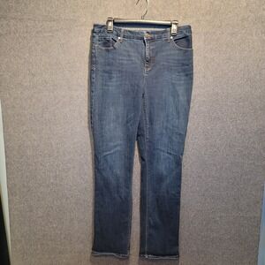 Chicos The So Lifting Straight‎ Leg Jeans Dark Wash Womens Size 1.5